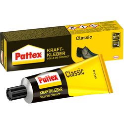 Adesivo a contatto pattex nero, gel giallo compatto