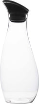 Gimex - caraffa - con coperchio - 1 litro - nera