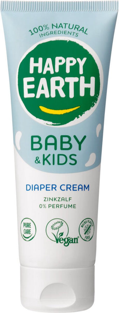 Happy earth baby kids 100% natural zinc butt cream - 75 ml