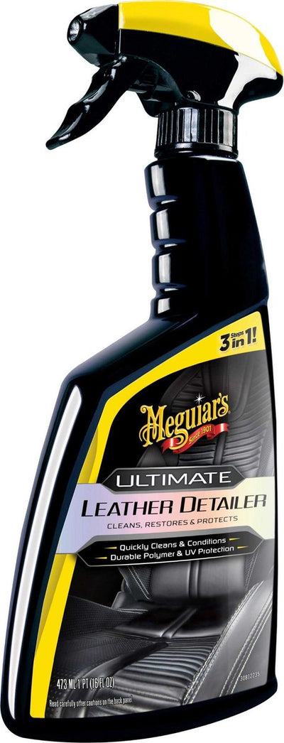 Meguiar's Ultimate Leather Detailer - trattamento della pelle dell'auto - pulizia della pelle dell'auto - 473 ml