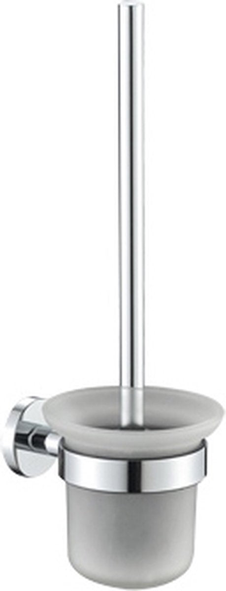 Scopino WC Plieger Vigo – Scopino WC con porta bicchiere – Supporto da parete – Garanzia 10 anni – Cromato