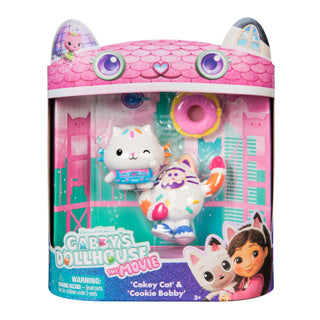 Gabby's Dollhouse La película Speel Figurs con 2 Katjes Cakey Cookie Bobby