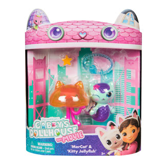 Gabby's Dollhouse La película Speel Figurs con 2 gatitos Meerminkat Jelly Kitty
