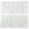 Decoris raamdecoratie sticker kerstsfeer