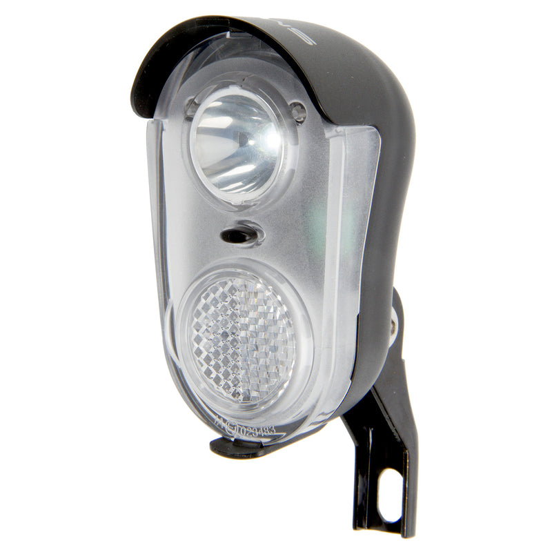 luz delantera batería 15 lux led negro