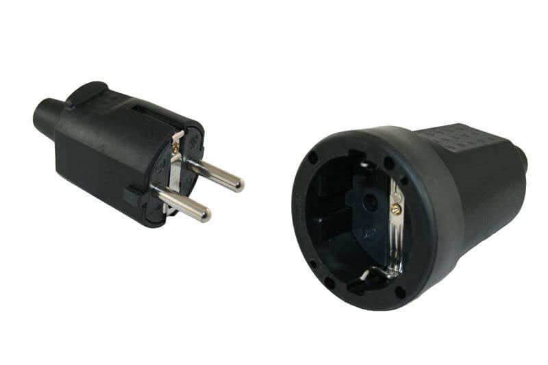 Pvc contrastekker 230v met randaarde - zonder verkoopverpakking