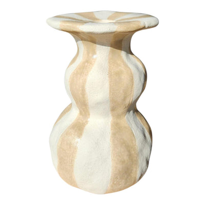 Mansion atmosphere candlestick larisa cream white 10.4xh16cm