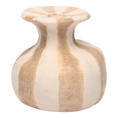 Mansion atmosphere candlestick larisa cream white 10.5xh10.3cm