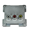 Presa video e audio C-line argento