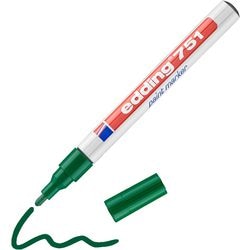 Pennarello a vernice 751 edding 4-751004 Punta tonda verde da 1-2 mm
