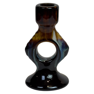 Mansion atmosphere candlestick caithlin brown 7.2x6.5x12.7cm
