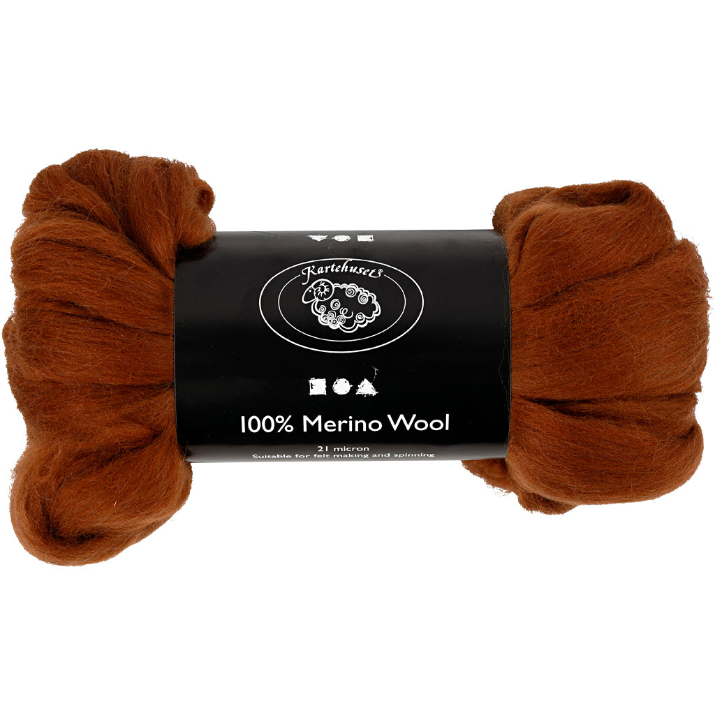 Creativ empresa lana merino, espesor 21 my, marrón, 100 gr 1 caja