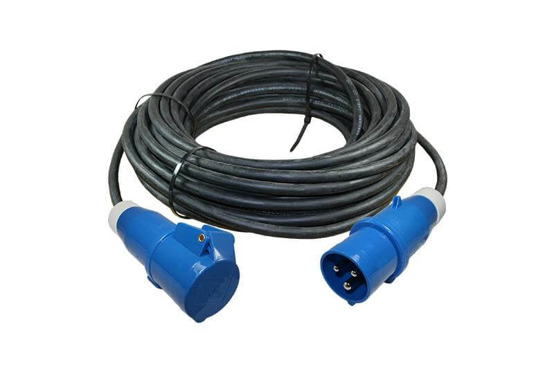 Ngk verleabel 10 meter neopreen 3x 1.5mm² - cee stekker en cee contrastekker - in doos