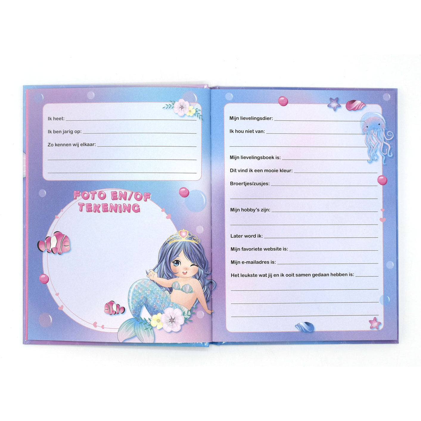 Libro de imágenes de las amigas de las sirenas.