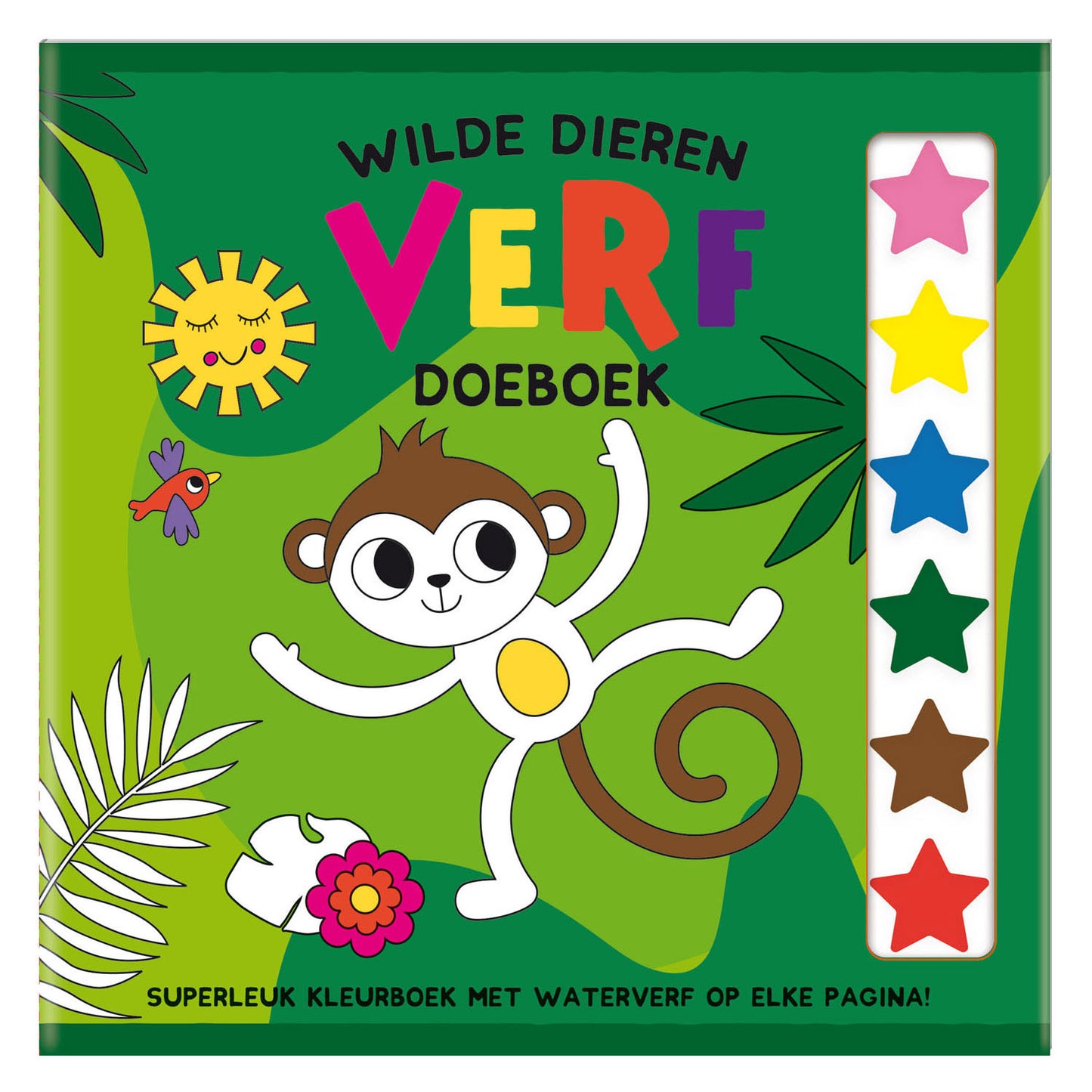 Libro de actividades de pintura de animales salvajes.