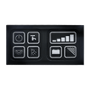 Kit PDU distribuidor de energía precableado con mazo de cables y panel de control