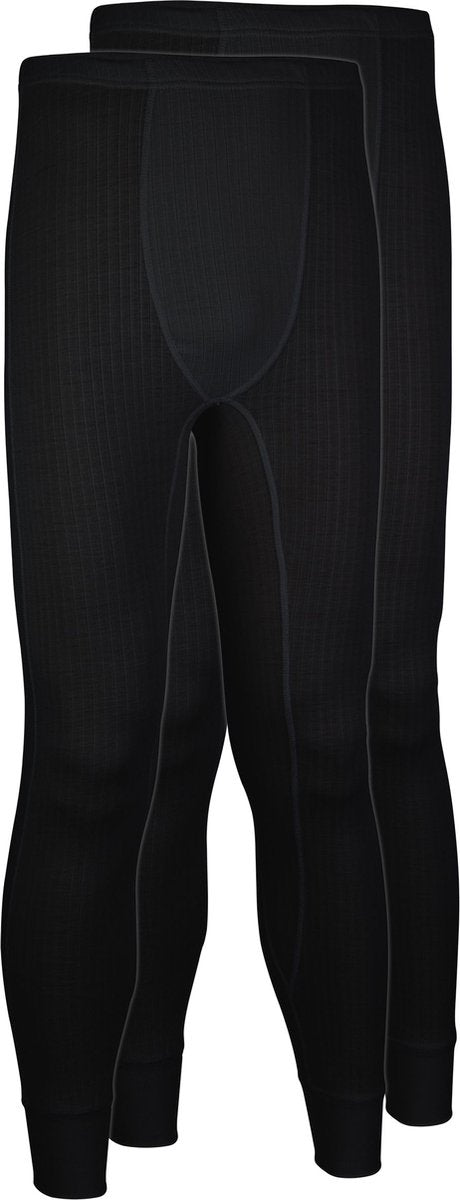 Avento thermobroek mannen - 2-pack - zwart - maat m