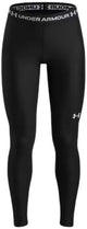 Under armour heatgear legging-blk meisjes sportbroek - zwart - wit