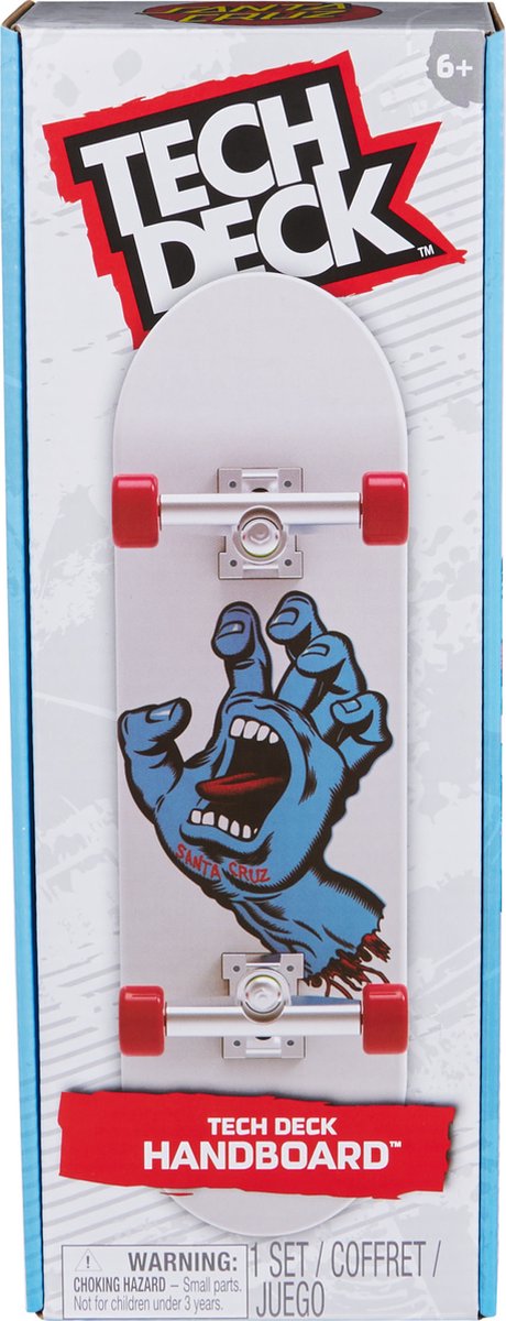 Tech deck – Santa Cruz Handboard autentico mini skateboard – solo per uso manuale