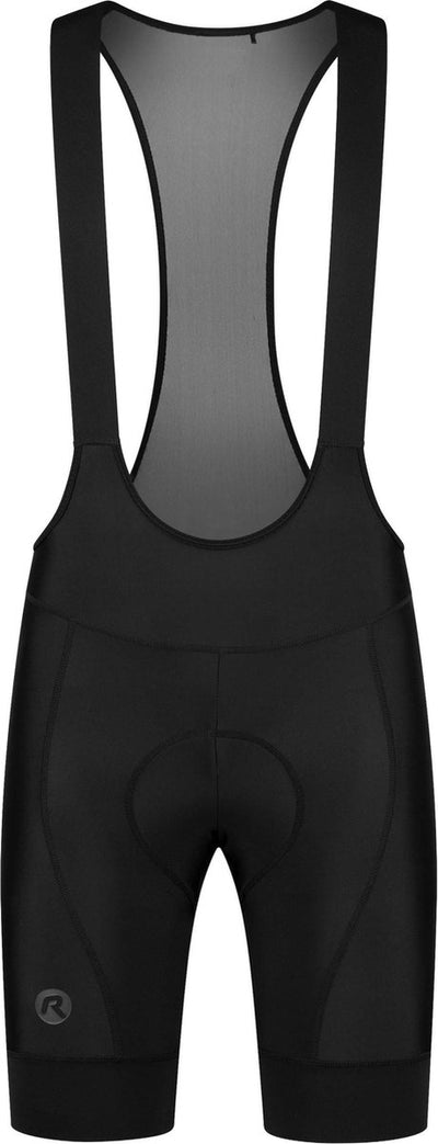 Pantaloni da ciclismo corti essenziali Rogelli - con bretelle - uomo - nero - taglia xxl