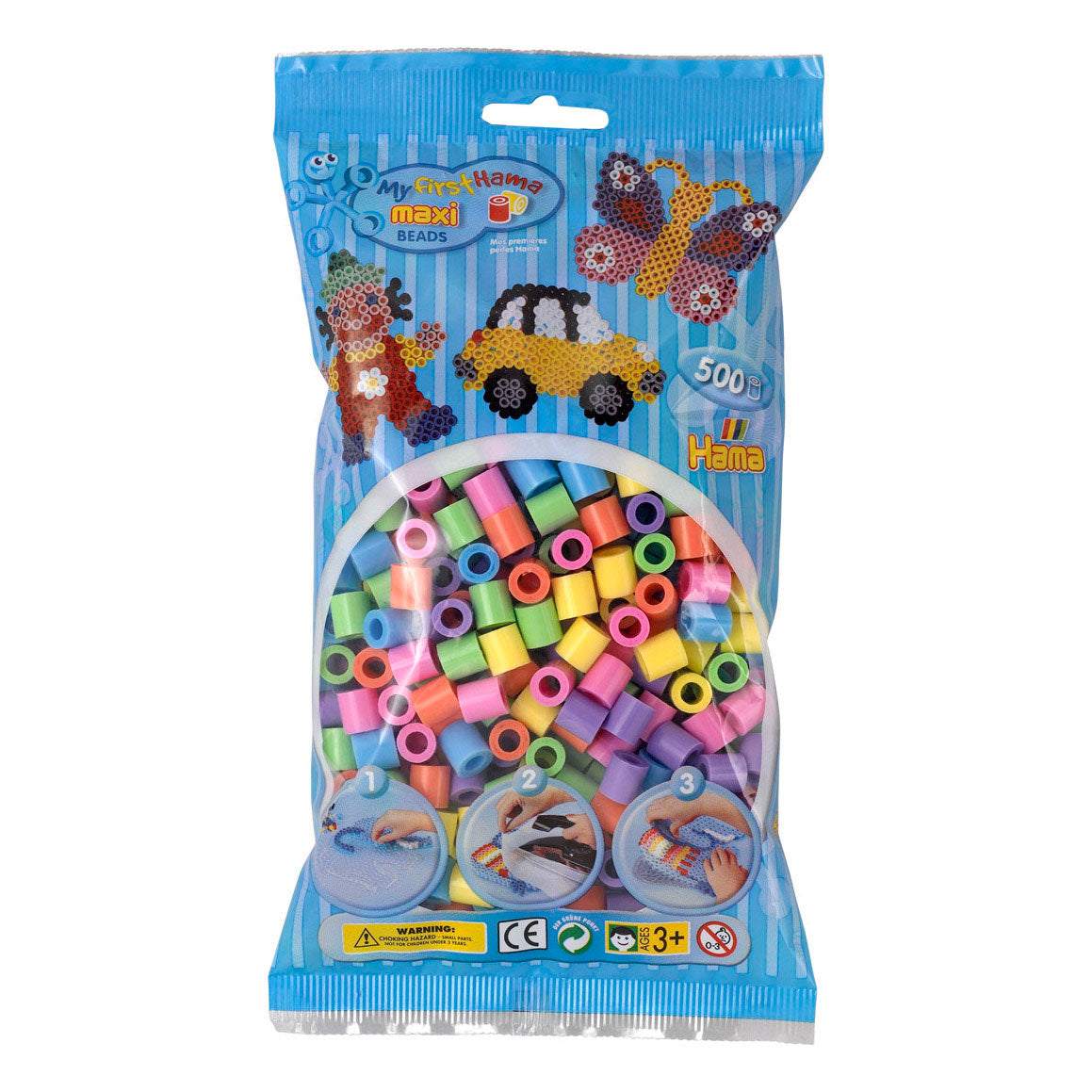 Hama maxi strijkkralenmix - pastel 500st.