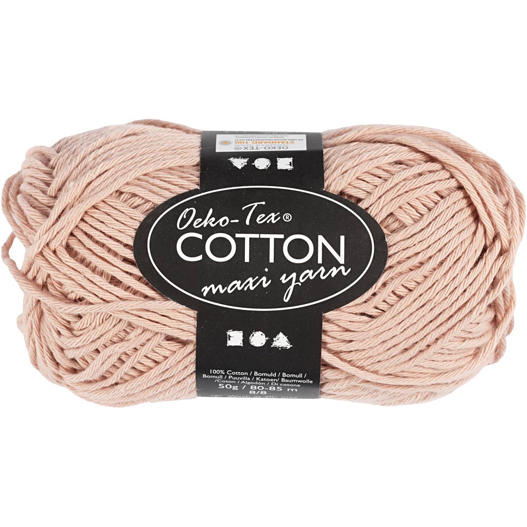 Creativ company katoengaren afm 8 8 l: 80-85 m beige - 50gr.