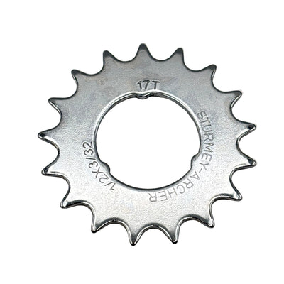 Sturmeyarcher Gear Sturmey Archer 17t 3 32 Flat Chromeed