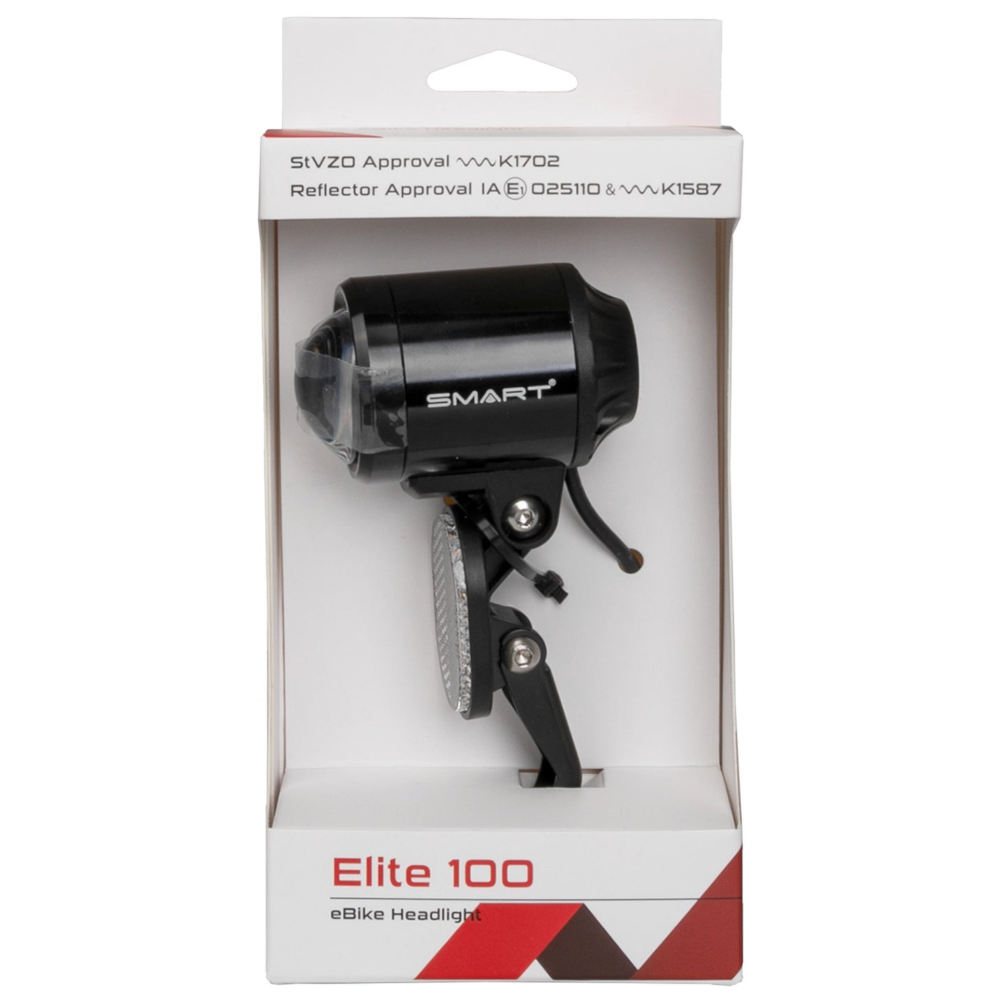 Smart Elite 100 E-bike Headlight Osram LED 6-15V 4.8W 100 Lux on map