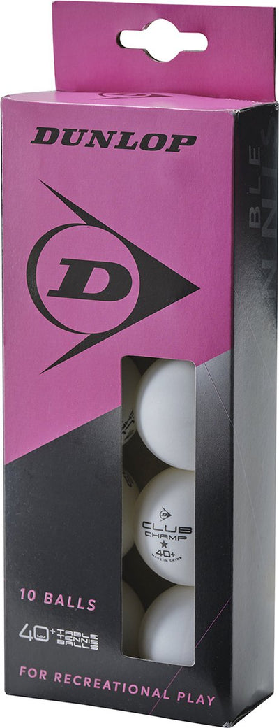 Dunlop - rete da ping pong - sacchetto da 40+10 palline