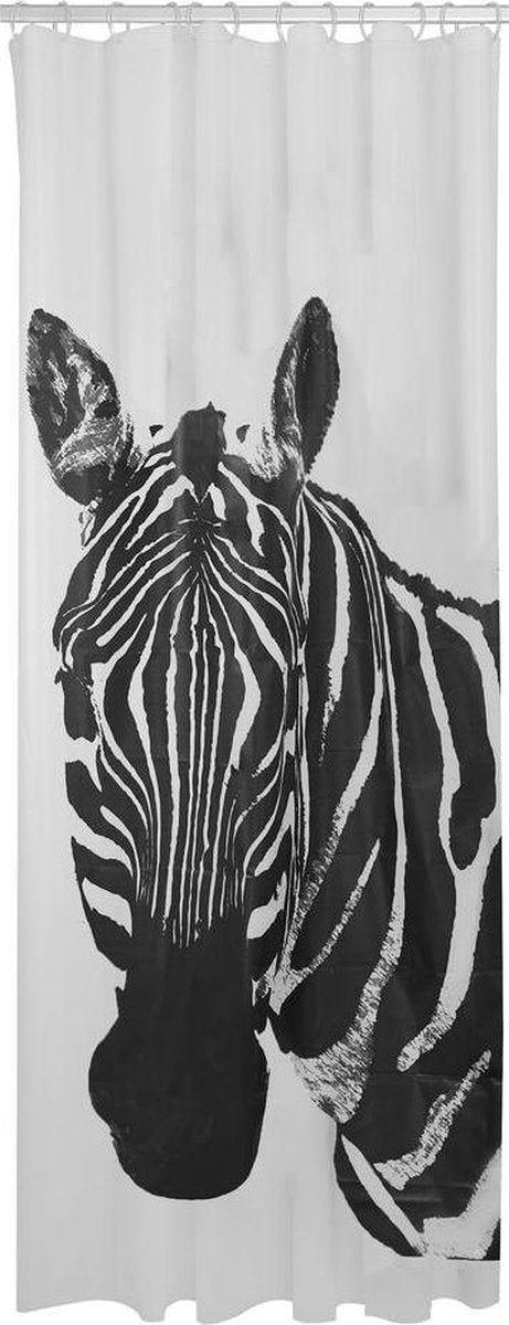 Tenda da doccia zebrata Sealskin 180x200 cm - peva - bianco e nero