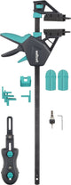 Wolfcraft - set per la costruzione di terrazze pro 11 pezzi - accessorio per terrazze per un'installazione rapida e uniforme di assi di terrazze - 6970000