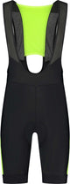 Rogelli tyro ii korte fietsbroek - met bretels - heren - geel, zwart - maat s