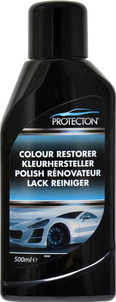 Protecton color restorer - restores the color shine in a few seconds - silicone free - apply with a clean damp (microfibre) cloth - leaves no harmful residues - 500ml