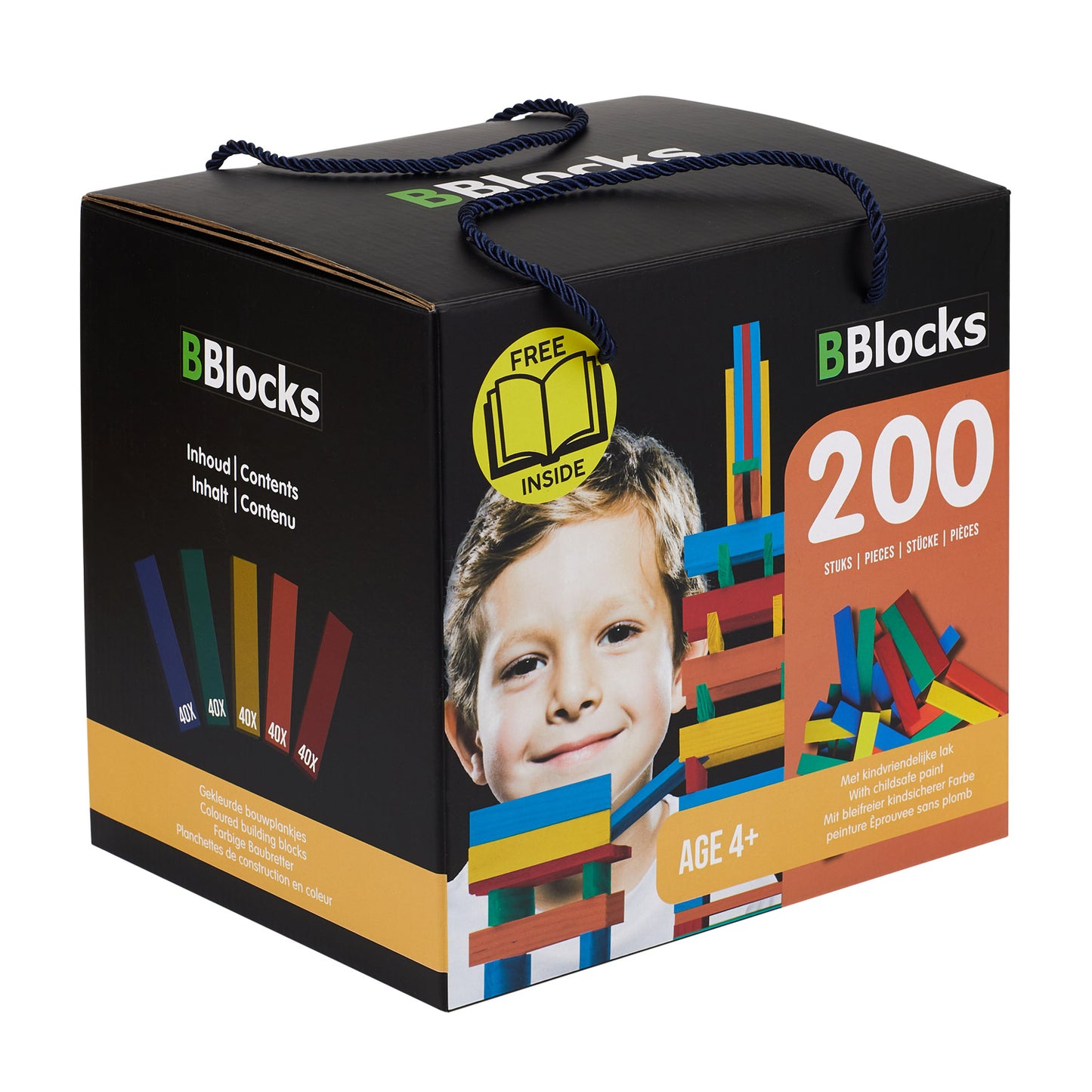 Blocks Building Boards Color, 200dlg.