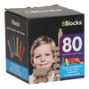 Bblocks bouwplankjes kleur, 80dlg.