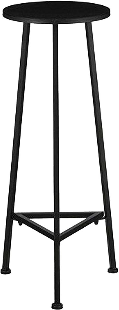 Tavolo Jill Plant con decorazioni in mica - 30x30x80 cm - ferro - nero