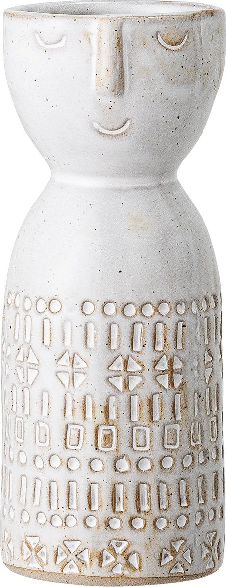Bloomingville - vaso embla - bianco - terracotta