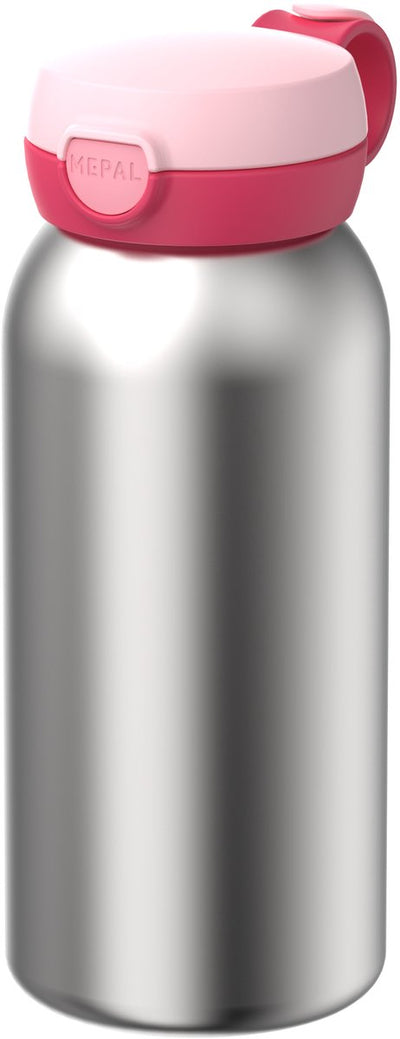 Botella térmica Mepal con tapa abatible campus - 500 ml - botella de agua de acero inoxidable - a prueba de fugas - tapa higiénica - rosa frío