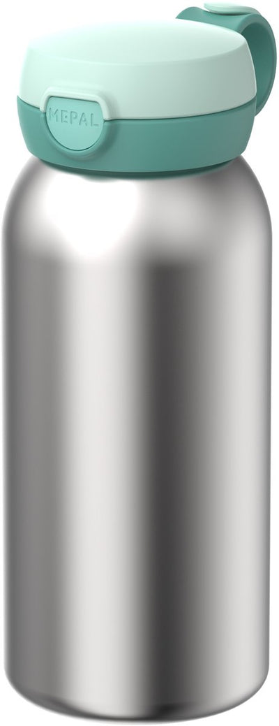 Botella térmica Mepal con tapa abatible campus - 500 ml - botella de agua de acero inoxidable - a prueba de fugas - tapa higiénica - menta fresca