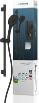 Set de ducha Schütte capri | 3 funciones | negro mate - 64996