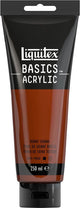 Liquitex 88700214 basics acrylverf burnt sienna – 250 ml | kunstenaars acrylverf | middelmatige viscositeit | lichtechte kleur voor schilderen canvas