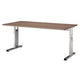 Scrivania dritta regolabile in altezza 4 piedi noce 1600x800x680-760mm