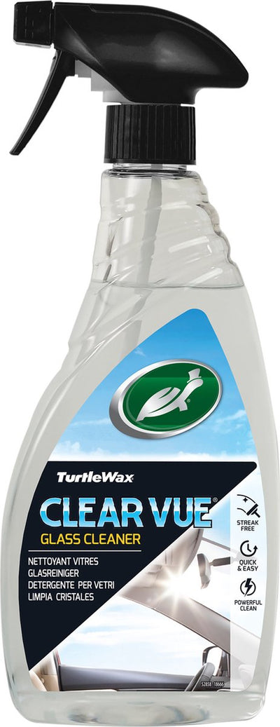 Detergente per vetri Turtle Wax GL Clearvue - per specchi in vetro - massimo potere pulente - garantisce una pulizia senza aloni - rimuove macchie di tabacco, impronte digitali e sporco - per interni ed esterni - 500 ml