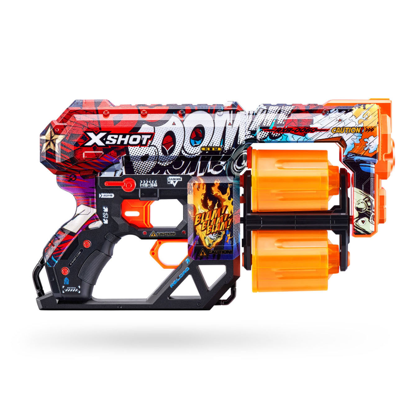 ZURU X-Shot Skins Dread met 12 Darts