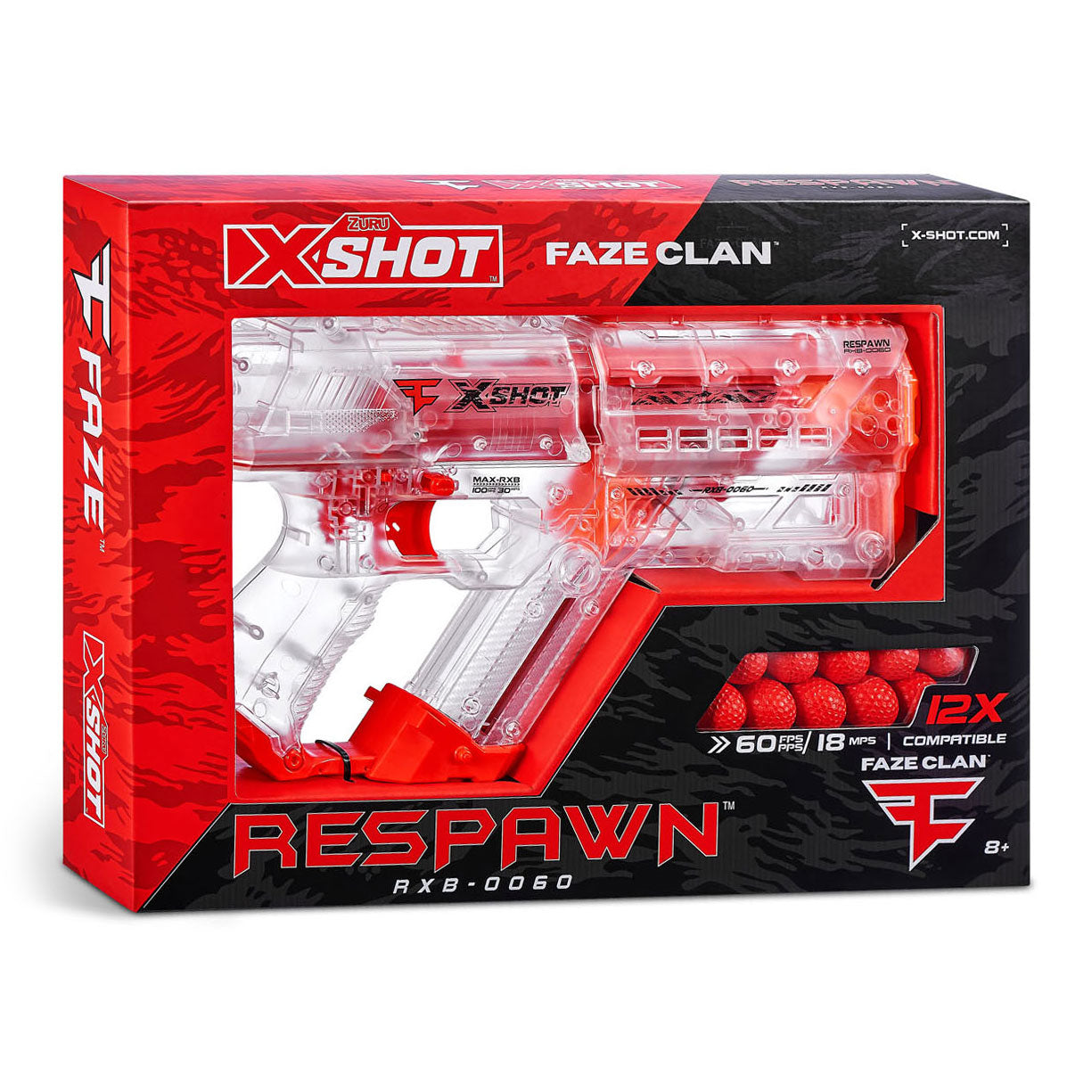 Zuru X-Shot Chaos Faze Respiraggio con 12 Dartballs