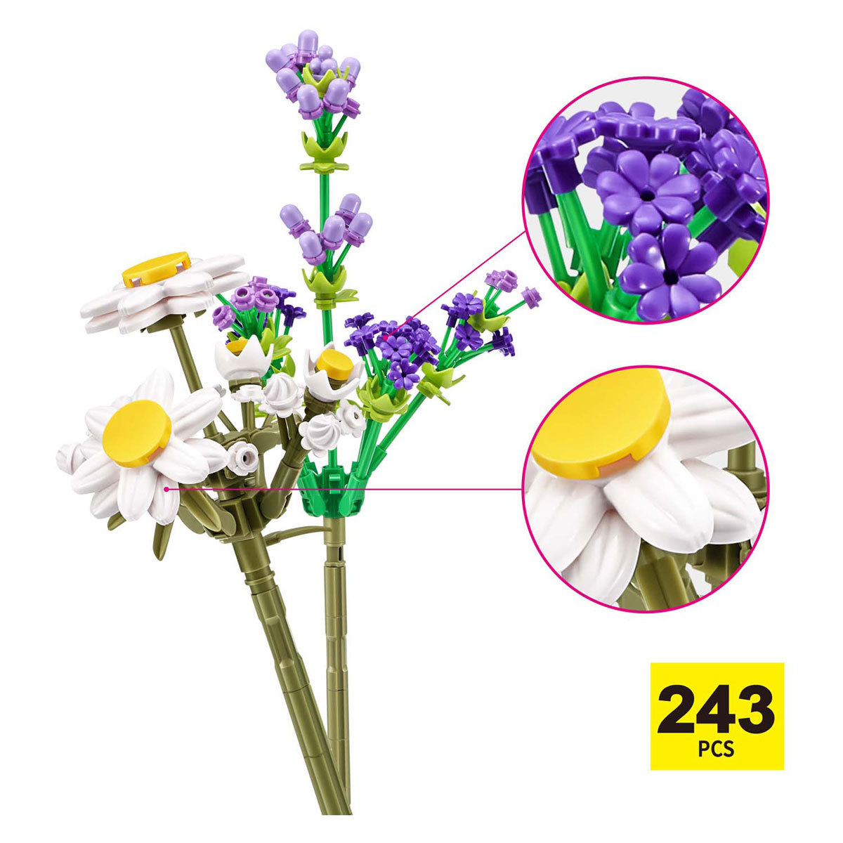 Max ladrillos de flores largas
