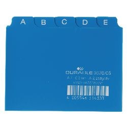Divisori in plastica resistente a7 7,4x10,5 cm gialli 25 pezzi