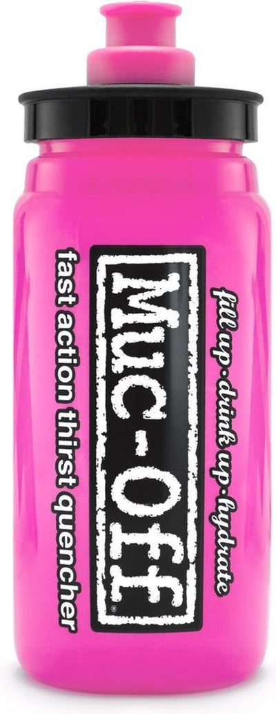 Muc-off muc off, schmier-pflegemittel, elite custom fly water bottle 550ml (new), single, color: pink