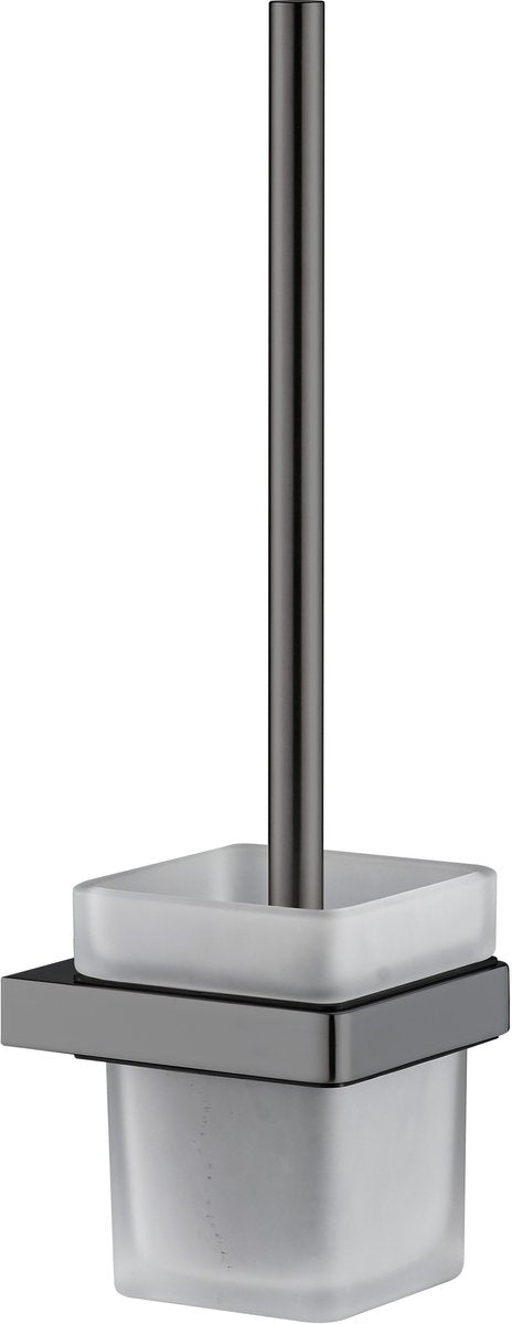 Plieger altea wc borstel met houder – wandmontage – geborsteld gunmetal