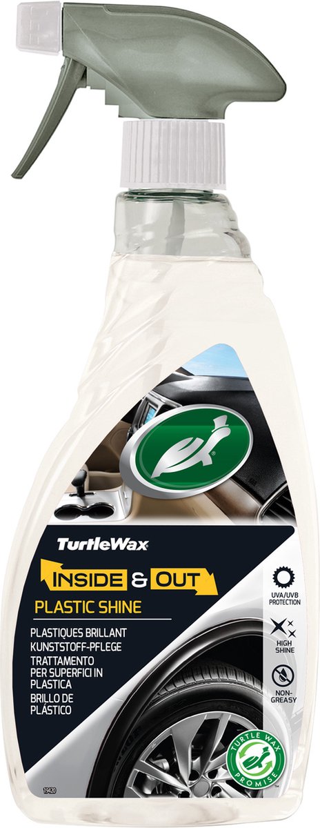 Cera di tartaruga lucidante per plastica al rovescio - per tutte le plastiche interne ed esterne - pulisce, lucida e protegge - previene scolorimento e screpolature - formula ad asciugatura rapida - 500 ml